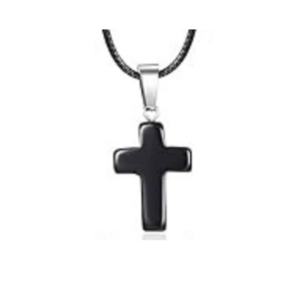 Cross Gemstone Pendant Charms Cross Quartz Crystal Charms for Necklace Earrings - Picture 1 of 1